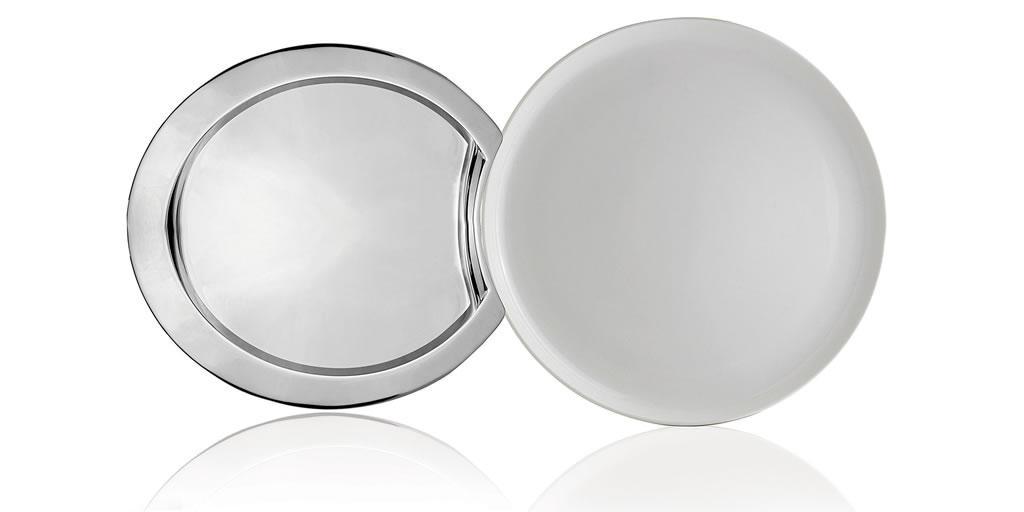 Metal and Porcelain platters